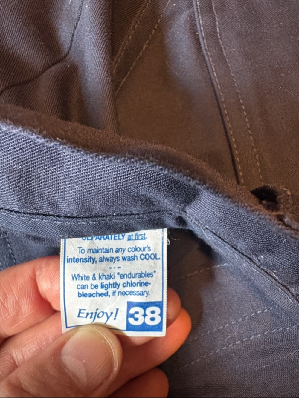 Men's Vintage Tilley Endurables Dark Navy Utility Cargo Pants with Flap Pockets - Picture 3 of 9